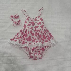 Cowgirl Romper with Bow set